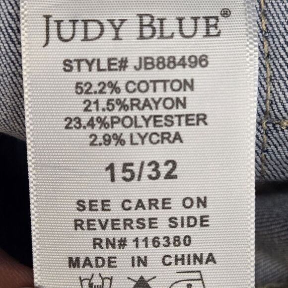 Judy Blue High Waist Jogger Jeans Womens 32 Cropped Drawstring Waist Comfort - Picture 7 of 11